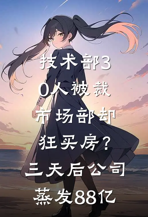 技术部30人被裁，市场部却狂买房？三天后公司蒸发88亿