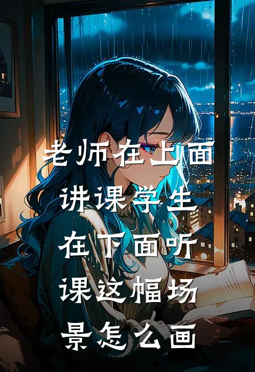 老师在上面讲课 学生在下面 听课这幅场景怎么画
