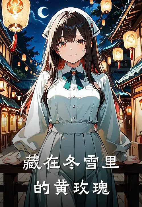 藏在冬雪里的黄玫瑰